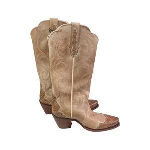 Idyllwind by Miranda lambert cowboy boots womens size 6.5 tan snakeskin